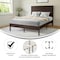 Flash Furniture DK Brown Full Wooden Platform Bed with Headboard MG-09004FB-F-DKBRN-GG - alternate 5